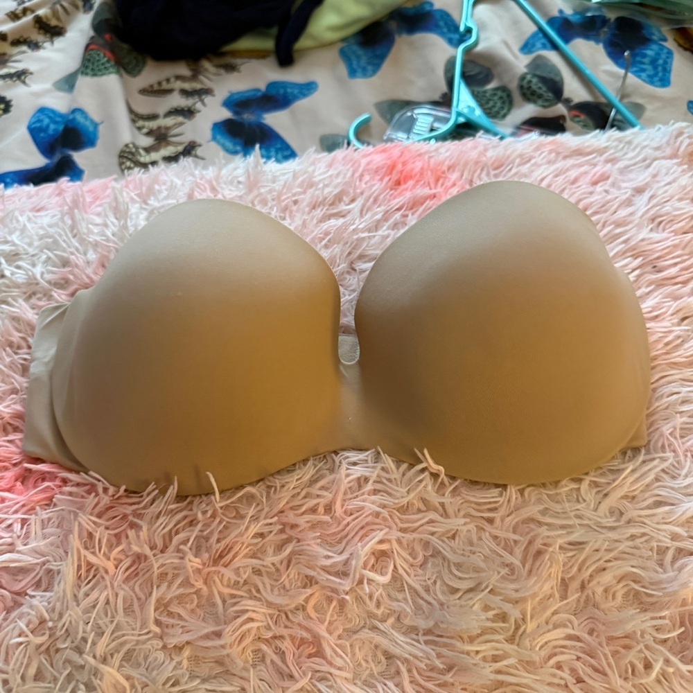 Cushioned Underwire Lightly Lined Convertible Strapless Bra - Toasted Almond - Picture 3 of 6